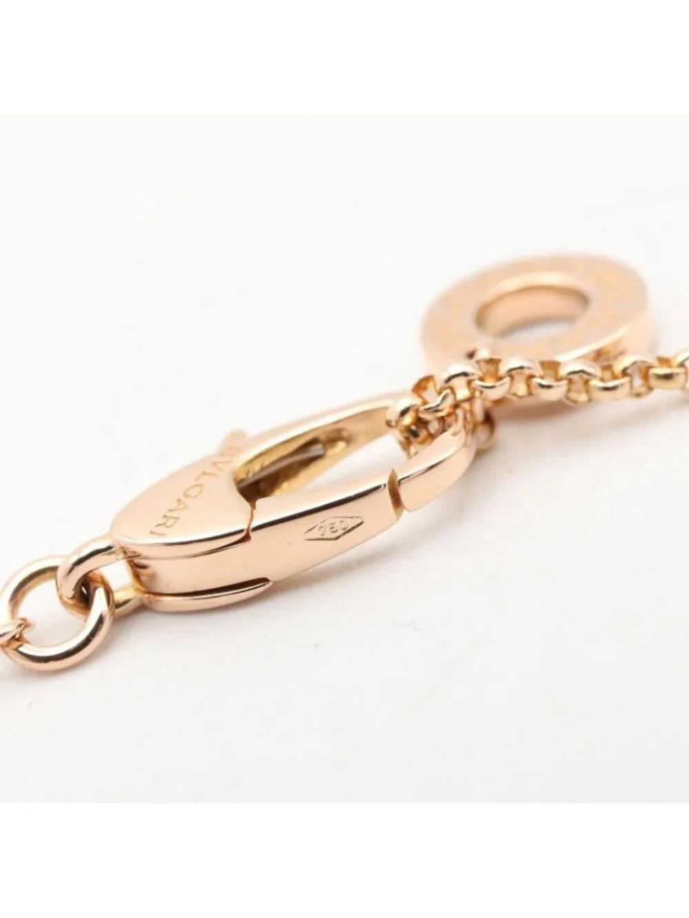 Bvlgari Necklace Diamond 38 18k Pink Gold
